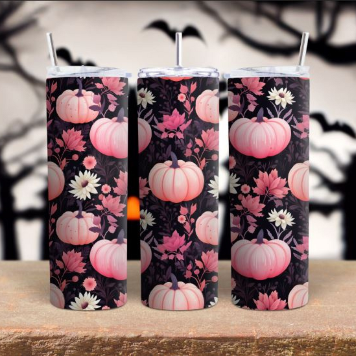 Pink Pumpkin Tumbler