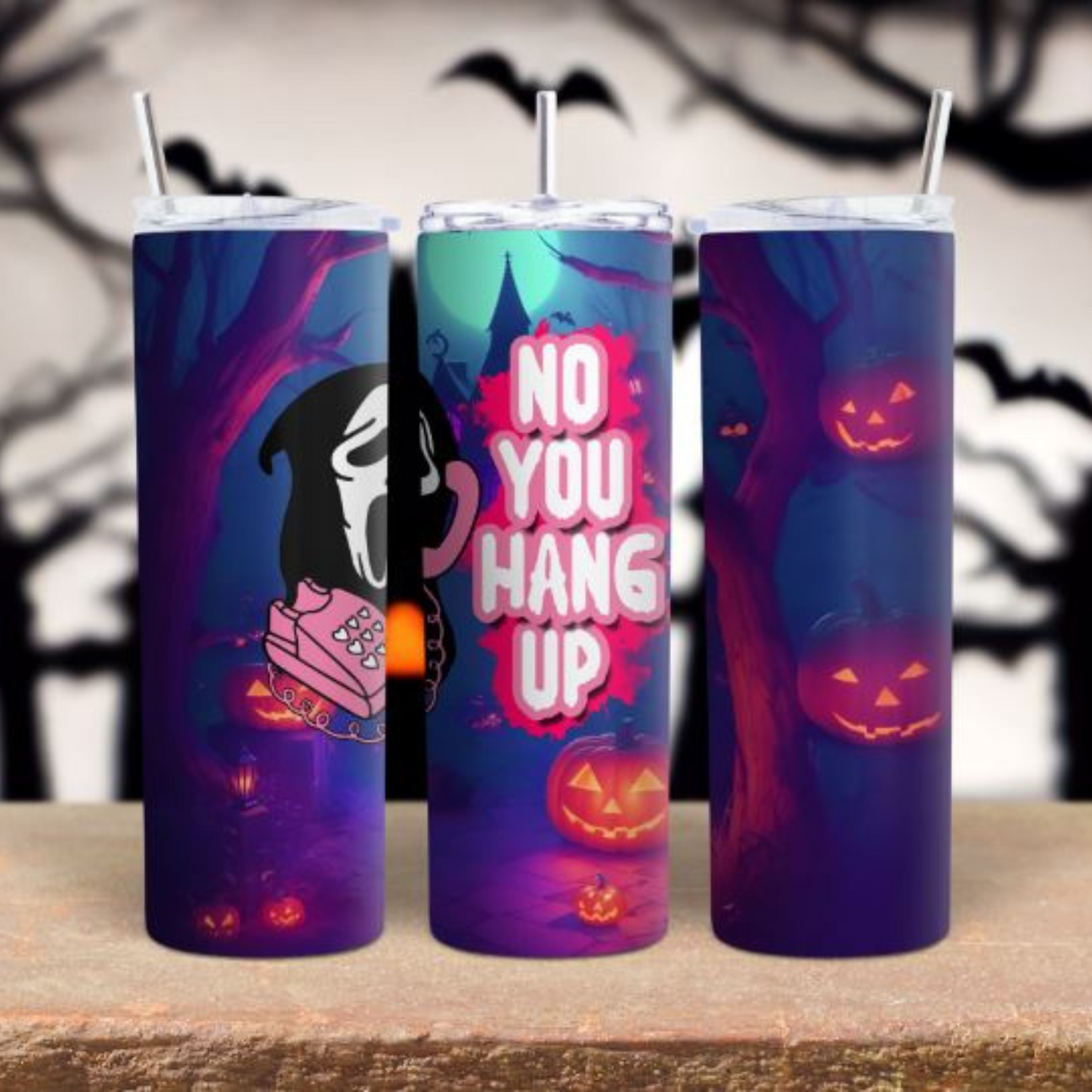 No, you hang up Tumbler