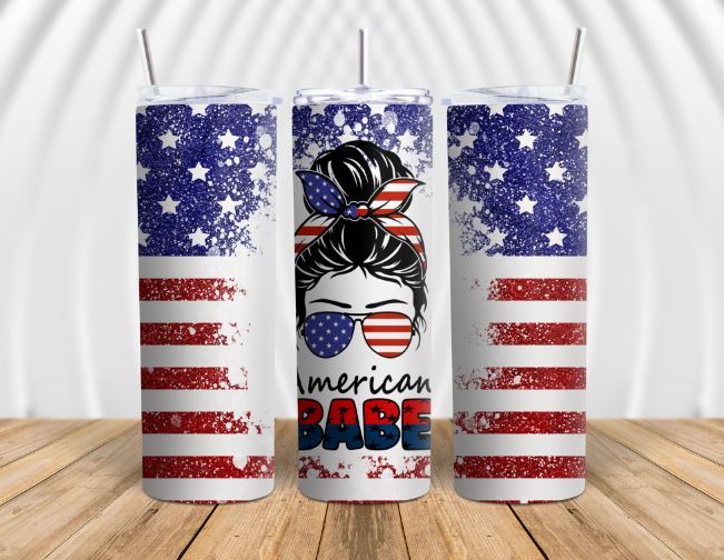 American Babe Mom Tumbler
