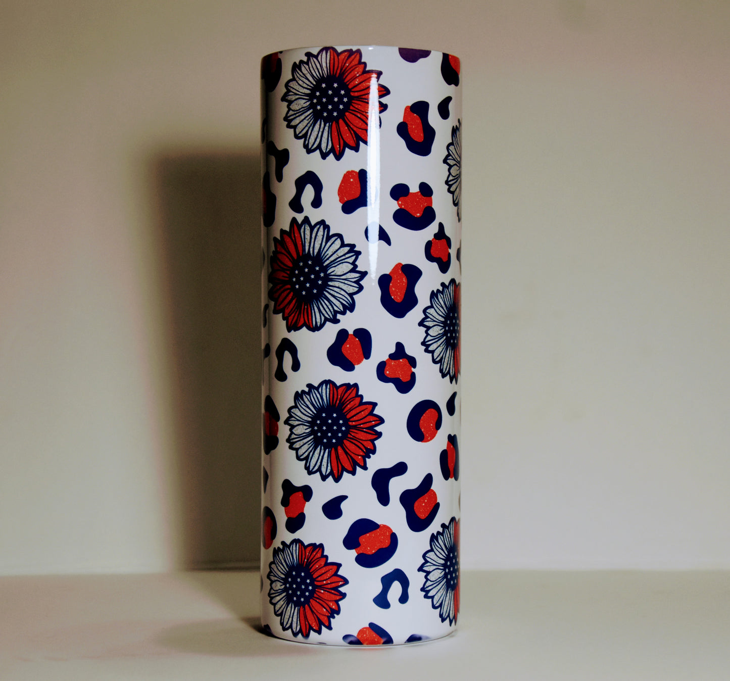 Red, White, & Blue Daisey 20oz Tumbler