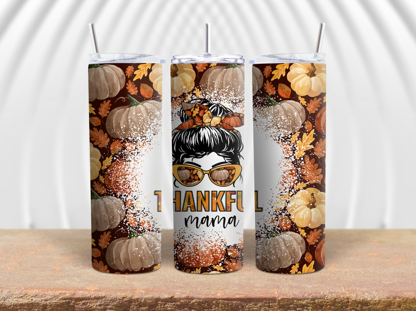 Thankful Mama 2 - Mom Bun 20oz Tumbler