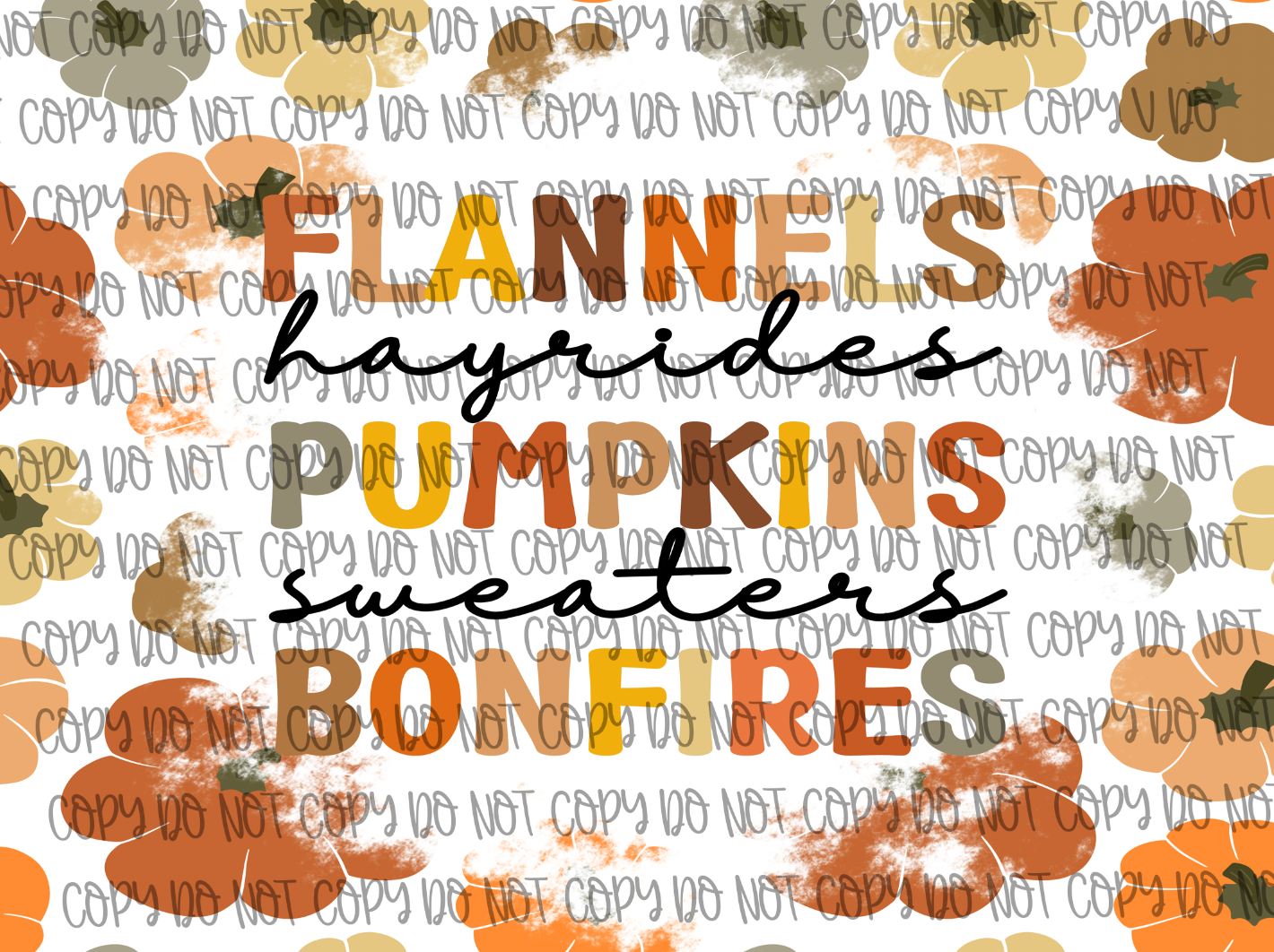 Flannels Pumpkins Bonfires Flowers 20oz Tumbler