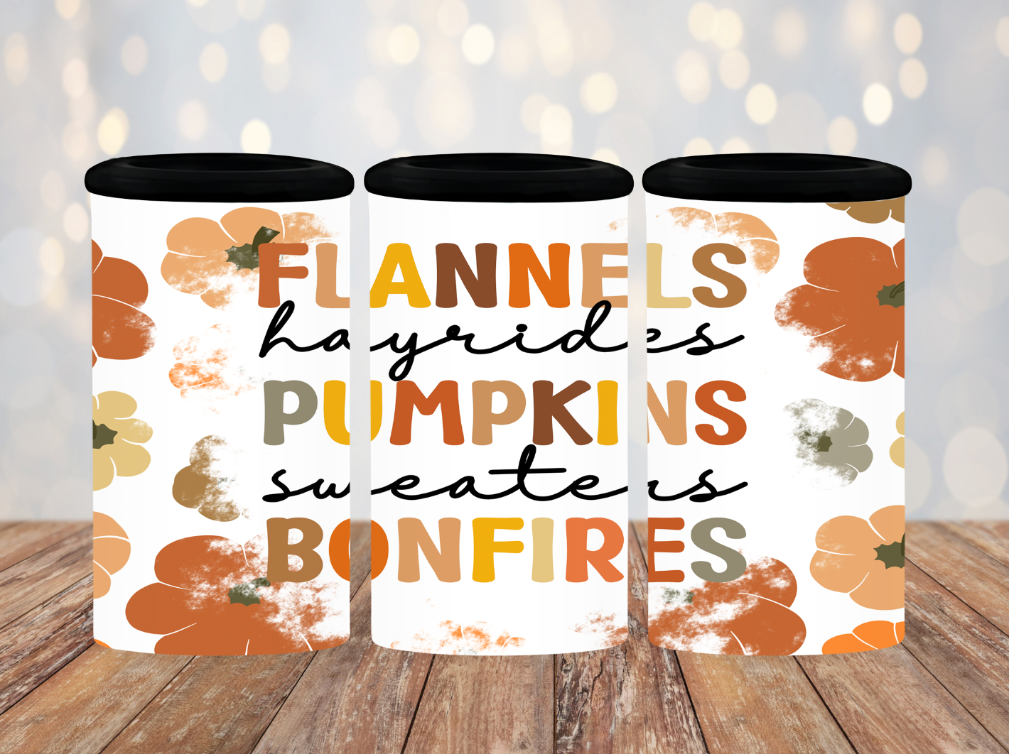 Flannels Pumpkins Bonfires Flowers 20oz Tumbler