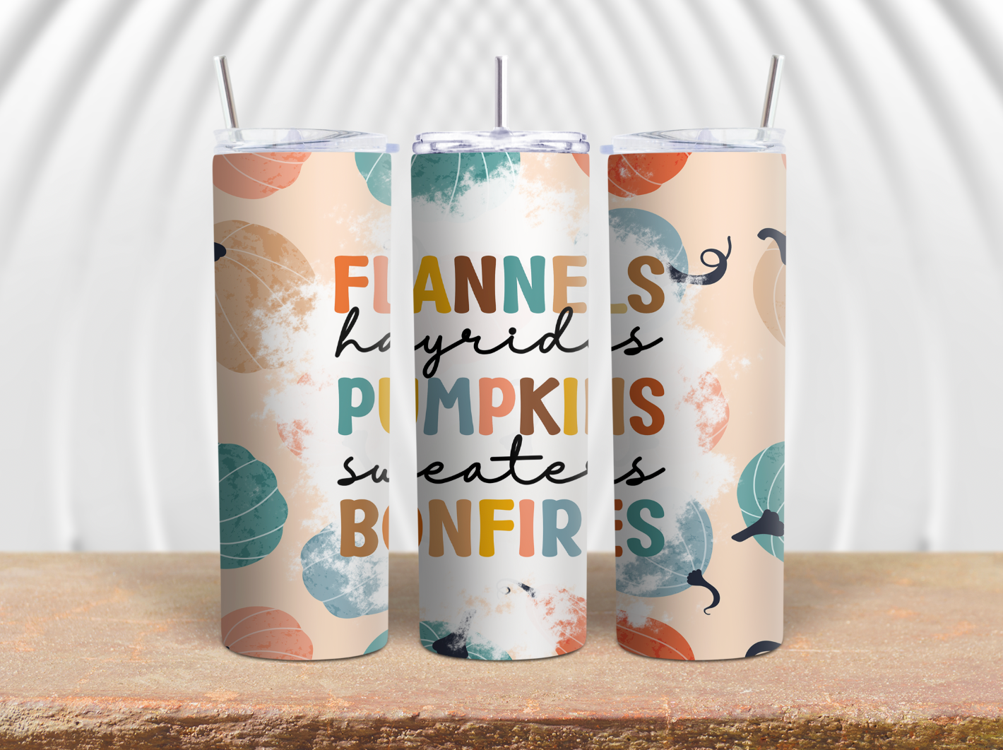 Flannels Pumpkins Bonfires Pumpkins 20oz Tumbler