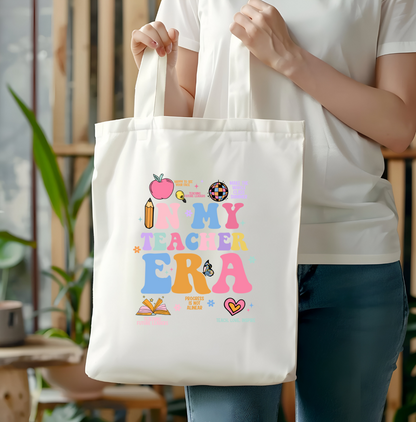 Teacher Canvas Tote Bag - Personalized