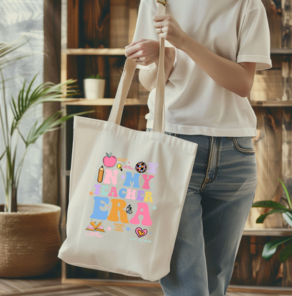 Teacher Canvas Tote Bag - Personalized