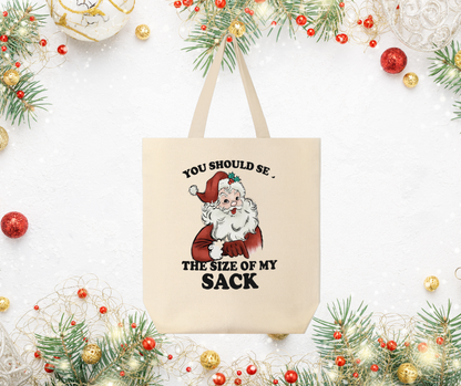 Vintage Santa Canvas Tote Bag