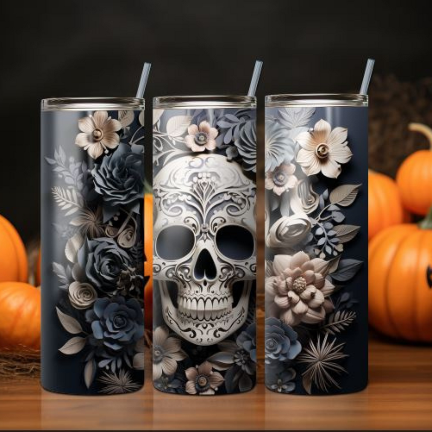 3D Skeleton Tumbler