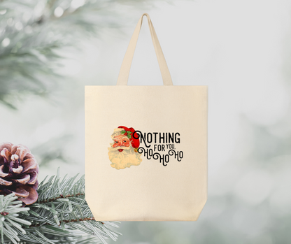 Vintage Santa Canvas Tote Bag