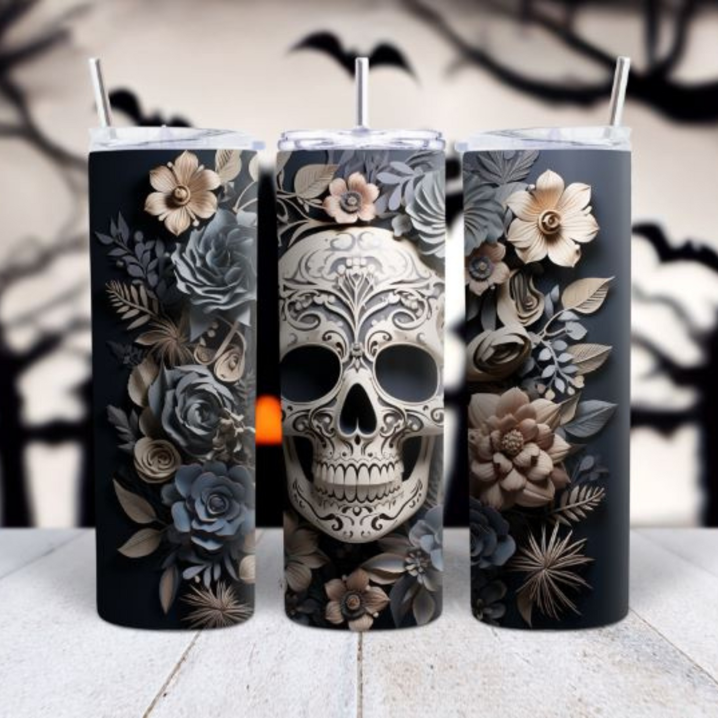 3D Skeleton Tumbler