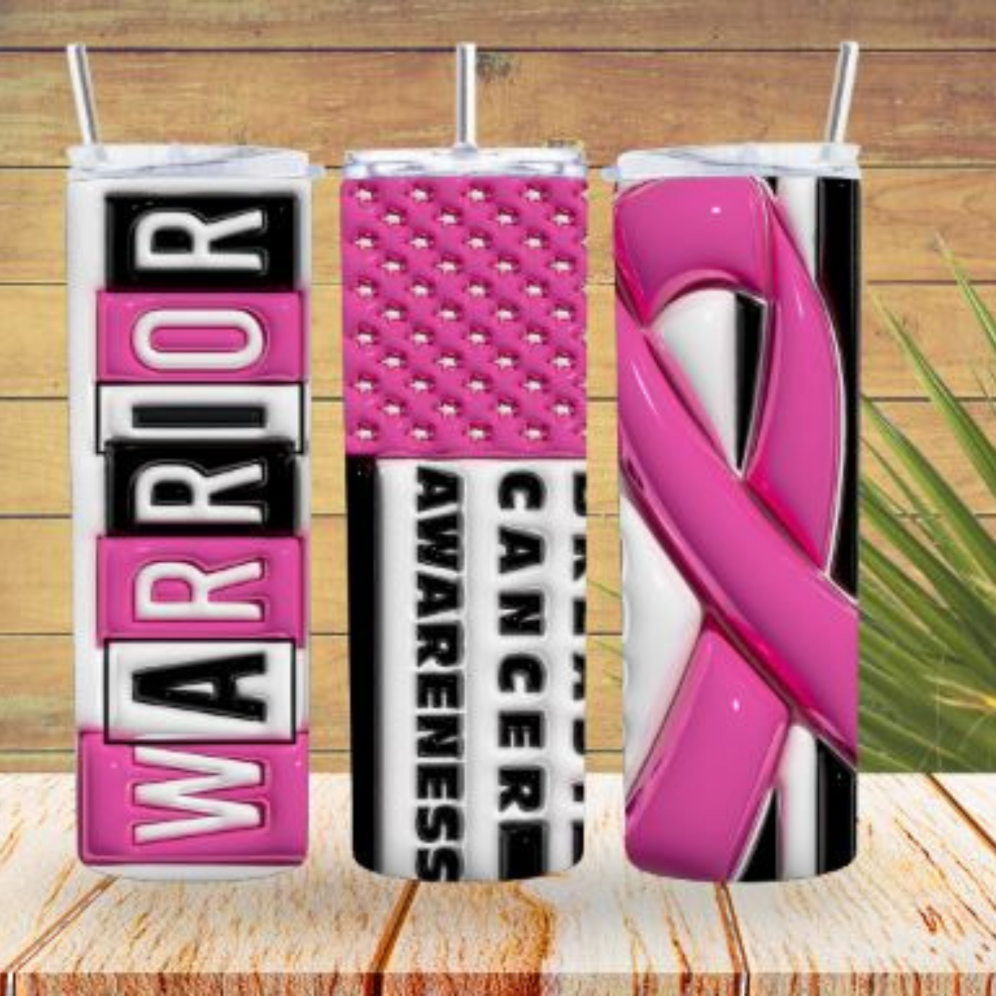 3D Breast Cancer Warrior 20oz Tumbler