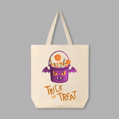 Halloween Canvas Tote Bag - Personalized