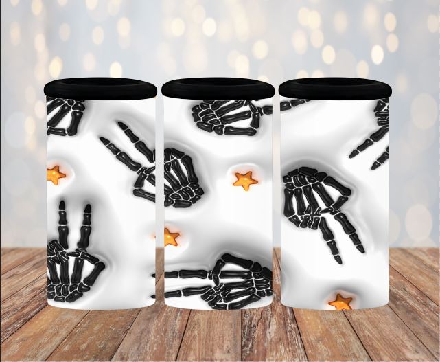 3D Peace Skeleton Tumbler