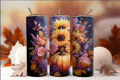 Pink & Purple Pumpkin Tumbler