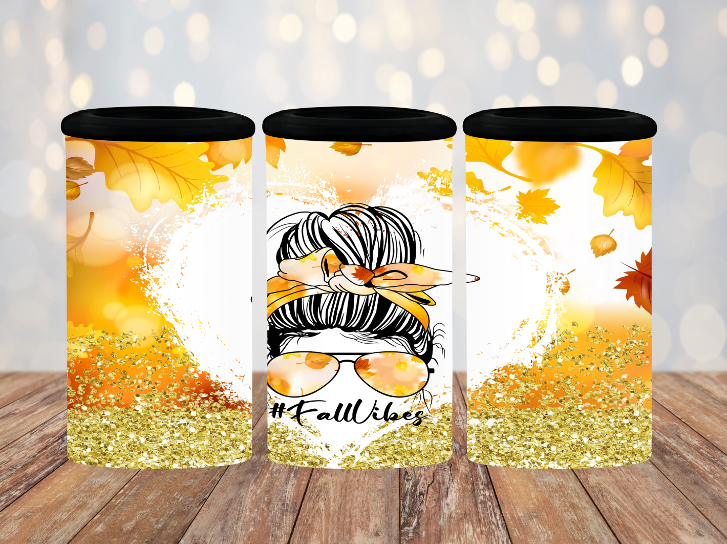 #FallVibes Mom Bun 20oz Tumbler